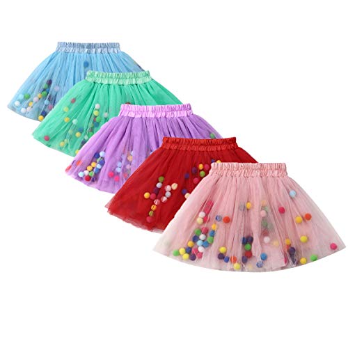 Toddler Baby Girls Tutu Skirt Tulle Summer Dresses Skirt Outfits Princess Clothes 0-3 Years (1-2 T, Pink) #TOP16