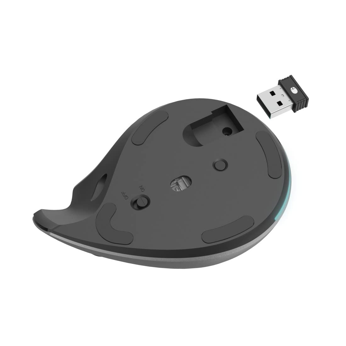 Hama "EMW-700 Mouse verticale ergonomico, ricaricabile, multi-dispositivo, anthra.