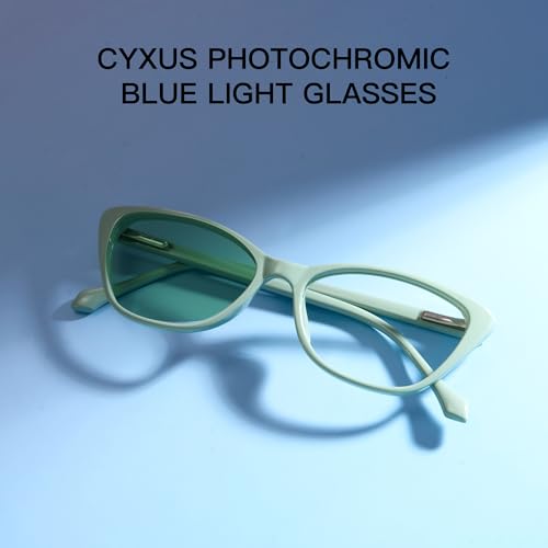 Image of Cyxus Photochromic Glasses for Women with Blue Light Blocking 8192 | UV Protection,Eye Protection,Stylish Cat Eye Style,Ideal for Computer Screen Daily Wear