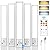Under Cabinet Lights with Remote Control, USB Rechargeable Battery 180 Lumen Motion Sensor Indoor Light,5 Pack Wireless Under Counter Light,3 Color Dimmable Closet Lighting for Kitchen,Stairs,Wardrobe