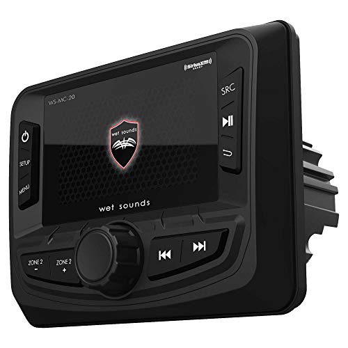 Wet Sounds WS-MC-20 2-Zone Media Center with (2) WS-G2-TR Wired Transom Remote for MC-20 (No Display) - Thumbnail 3