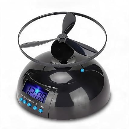 Fun Flying Alarm Clock, Helicopter Propeller Wake Up Clock review image