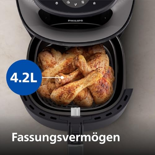 Philips Airfryer 3000 Serie Heißluftfritteuse, Schwarz, 4,2L – Ansicht 6
