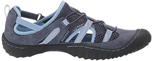 JSport by Jambu Women's Bleeker Fisherman Sandal, navy stone/blue, 6.5 M US