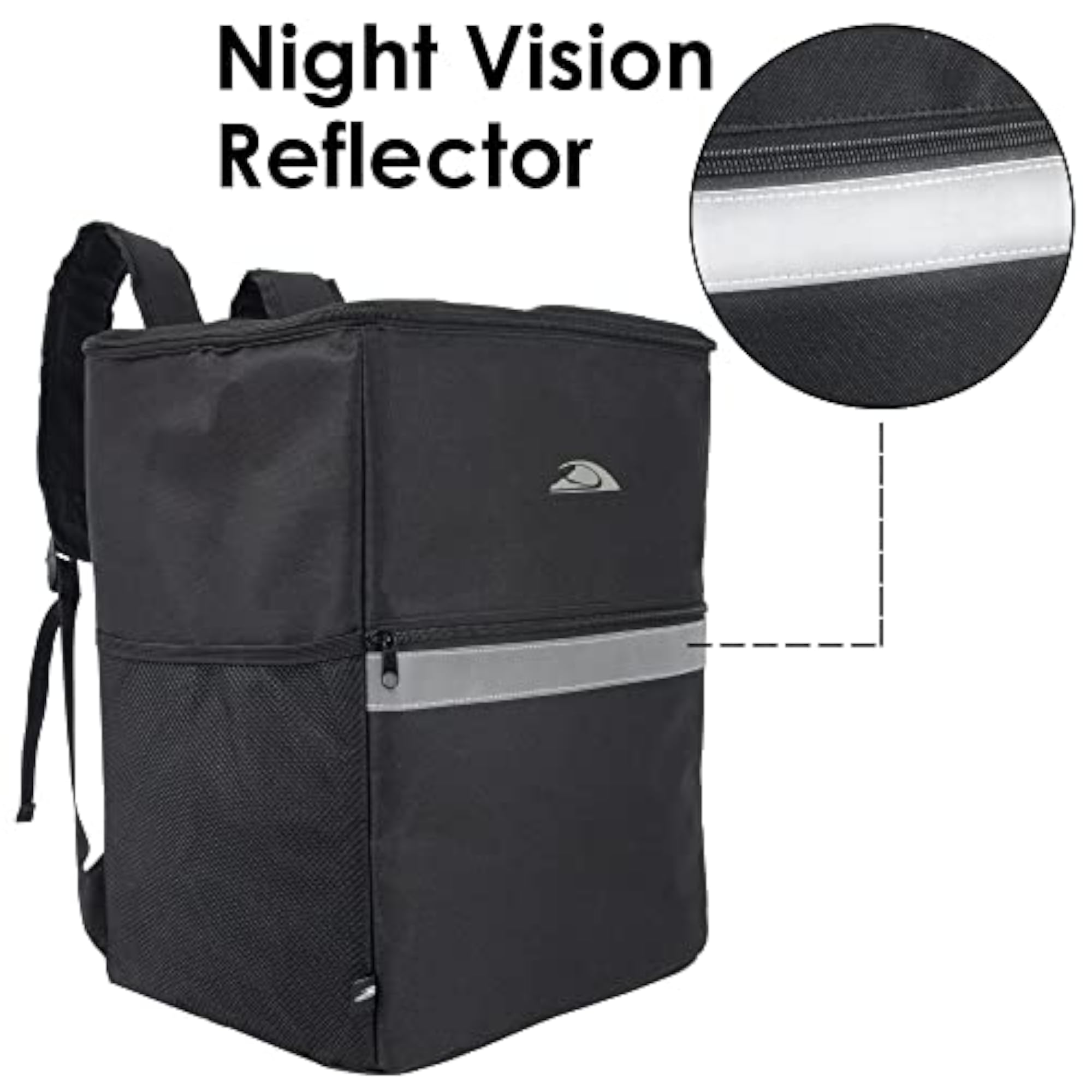 Insulated Food Delivery Backpack with Cup Holders