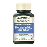 Adrien Gagnon - Melatonin 10 mg (Extra-Strength Dual Action Time-Release), Fast-Dissolving Natural Sleeping Aid, 60 Tablets