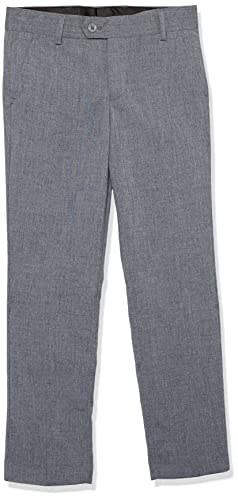 Pantalon garçon slim fit Isaac Mizrahi uni texturé anti-plis confort
