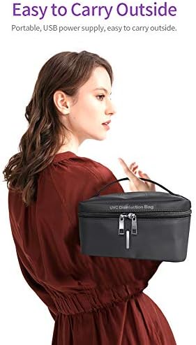 Rveal | UVILIZER Bag - UV Light Sanitizer & Ultraviolet Sterilizer Box (Portable UV-C Cleaner for Home, Baby Room, Travel | UVC LED Disinfection Lamp for Phone, Jewelry | No Odor, Toxins, Water | USA)