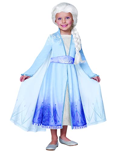 Spirit Halloween Kids Elsa Costume Deluxe - Frozen, Unisex Child, Size 3T - 4T, Multicolor