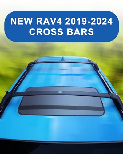 Autekcomma AC-RAV4-FBA-BLACK Roof Rack Cross Bars For Toyota Rav4 2019-2024 (Not Fit 2024 Le/Adventure/Trd Off-Road/Hybrid Woodland Edition). Anti-Theft Lock Mechanism Black Matte Aluminum Anti-Corrosion Crossbars thumb #1