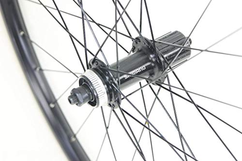 Motobecane 700C Alloy Wheels Hybrid Bike Bicycle Centerlock Hubs Disc Black #TOP1