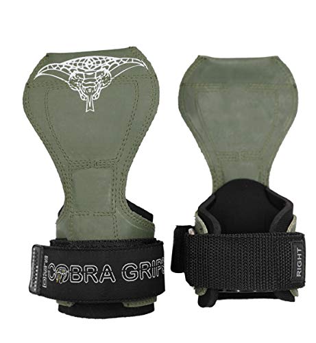 Image of Cobra Grips Weight Lifting Gloves with Adjustable Neoprene Padded Wrist Wraps - Heavy Duty Alternative to Power Lifting Hooks for Deadlifts
