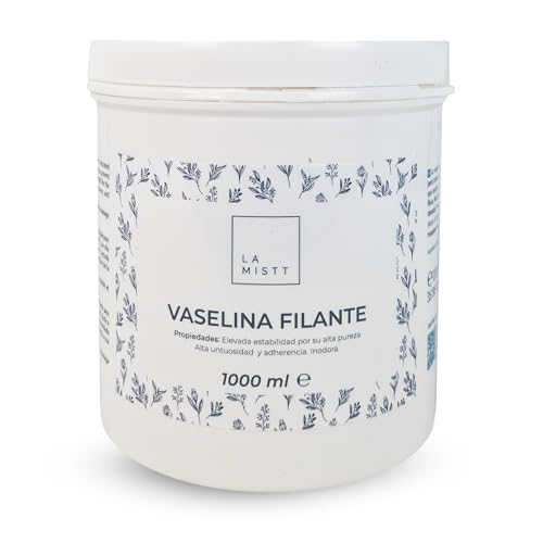 Vaselina Filante 1000 mL | Fórmula Mejorada Uso Dermatológico y Profesional | Vaselina Pura 1 Kg Cuidado de Tatuajes Vaselina Neutra