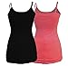2 or 3 Pack Zenana Women's Basic Adjustable Strap Tank Tops Cami