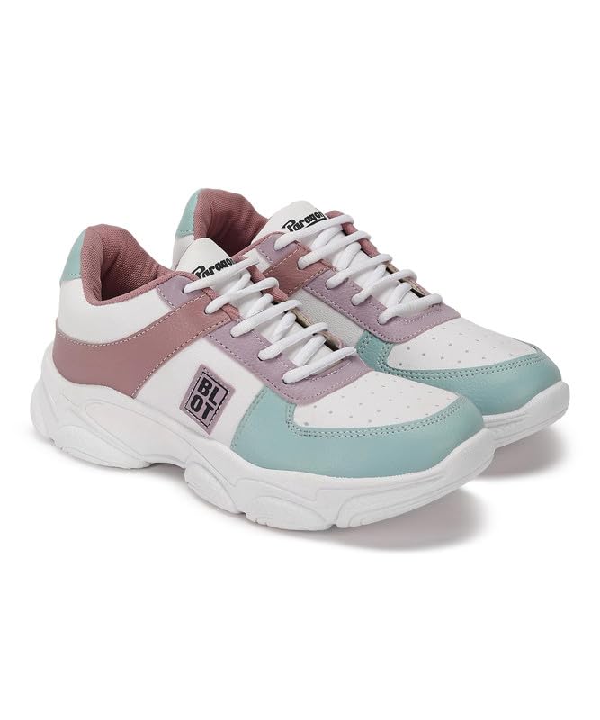 PARAGON K1021L Womens Lace Up Sports Shoes | Athletic, Gym, Sports, Running, Walking, Durable, Dailywear Casual Sneakers | Perfect for Active Lifestyle Pista Green (B0CJRD2LWN) Amazon Price History, Amazon Price Tracker