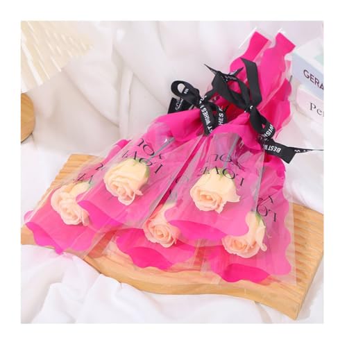 ソープフラワー 1輪 10本入 フラワーギフト バラ 造花 プレゼント プチギフト 1本 バラ 花束 一輪ブーケ 卒園 卒業式 送別会 入学式 誕生日 お祝い 結婚式 (クリーム, 10本入り)