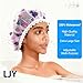 LJY 13 Pieces Assorted Shower Caps Elastic Waterproof Plastic Bathing Salon Hair Cap Lady Salon Hat