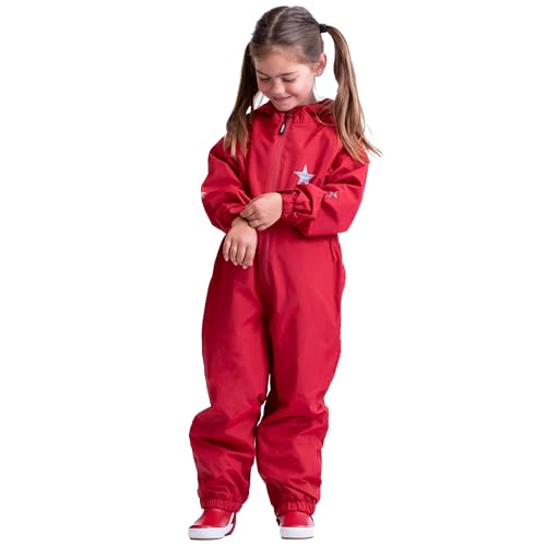 BMS BabyTodds Regenanzug für Kinder - atmungsaktiv & wasserdicht - rot 86