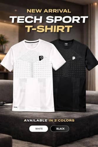 Image of Men's Active Wear T-Shirt | 100% Polyester | Regular Fit | Round Neck | Half Sleeve | Solid Sports & Gym T-Shirt for Running, Workout, Casual