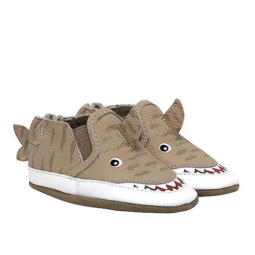 Image of Robeez Baby Boys and Unisex Soft Soles Slip-Resistant Crib Shoes Slippers for Infant and Toddler, 0-24 Months