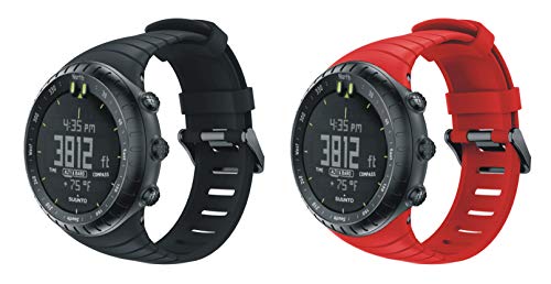 XingWangFa for Suunto Core Straps Correas[2 Pack] Soft Silicone Sport Correa Replacement Strap For Suunto Core SmartWatch