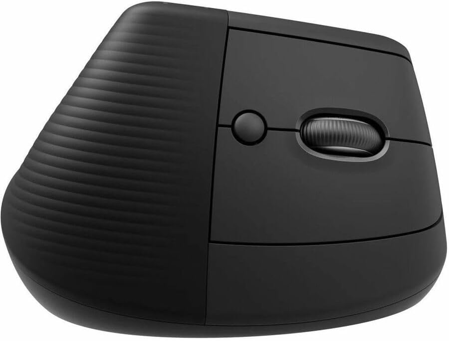 Logitech Lift for Business, Vertical Ergonomic Mouse, Wireless, Bluetooth or Secured Logi Bolt USB, Quiet clicks, Globally Certified, Windows/Mac/Chrome/Linux - Graphite - 4