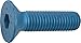 M10-1.5 x 35 mm. Blue Alloy Steel Flat Socket Head Cap Screw, 10 pk.