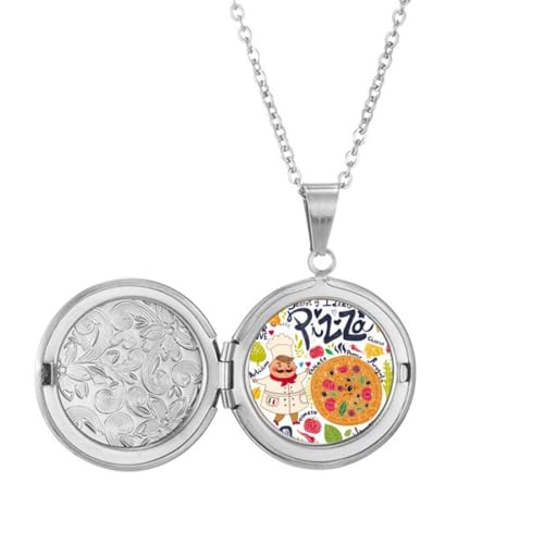 Cadeau anniversaire original avec le collier médaillon Cook Pizza Italy pour cuisinier