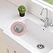 Pink Sewer Plug Floor Drain Cover,Pumps and Plumbing Equipment，Home Kitchen Sink Sewer Round Filter Basket Floor Drain Stopper Strainer Tool, Kitchen Drains and Strainers, Pumps and Plumbing Equipment