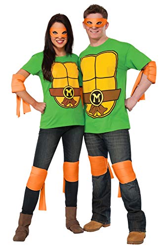 Rubie's Unisex-Adult's Teenage Mutant Ninja Turtles Classic Costume Accessory Set, Brown/Green/Yellow/Multicolor, One Size