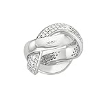 JOOP! Damenring Joop! Damen-Damenring 925er Silber 132 Zirkonia 54 Silber 32013221
