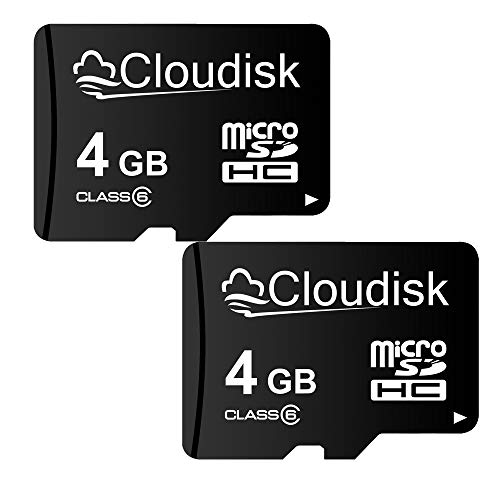 Cloudisk Pack of 2 Micro SD Card 4GB Flash Memory Card C6 Micro SDHC with SD Adapter (4 GB) by Cloudisk - Used condition - US$12.38