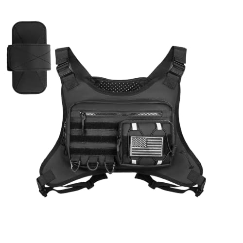 Chaleco running de pecho ajustable para gimnasio y ciclismo