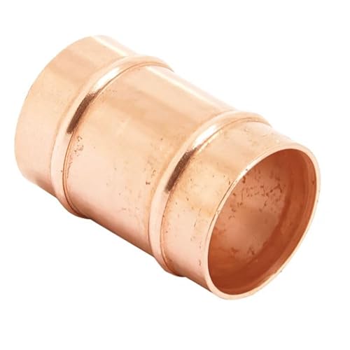 15mm x 1/2 Imperial Solder Ring Coupling - Bag of 10
