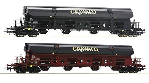 Preisvergleich Produktbild Roco 76135 2er Set Schwenkdachw. Grawaco