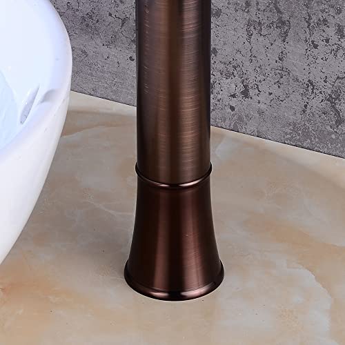 Robinets d'eau à poignée unique en bronze antique pour lavabo et vasque rétro - 7