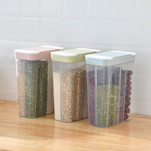 Food Kitchen Organizer Box Plastic Container Refrigerator Sealed Crisper Grains Lids Transparent PP Storage