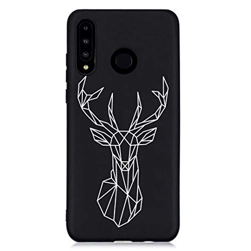 Soft Bling TPU Sparkle Glitter Compatible with Huawei P30 Lite,Ultra Thin Slim Transparent Rubber Funny Cute 3D Animal Cartoon Design Pattern Flexible Silicone Bumper Protective Cover Case