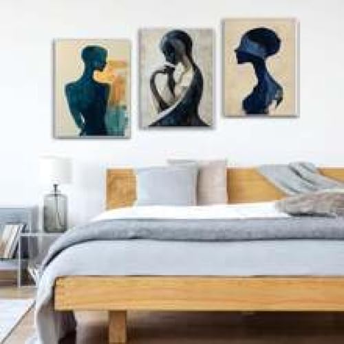 Impressions sur toile abstraites cadre 70x100cm affiche photo triptyque - 3