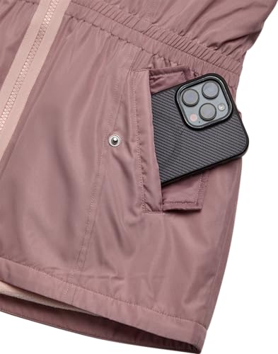 Image of DKNY Girls Fleece Jacket - Polar Fleece Lined Midweight Hooded Anorak Windbreaker - Cozy Outerwear & Winter Jackets for Girls
