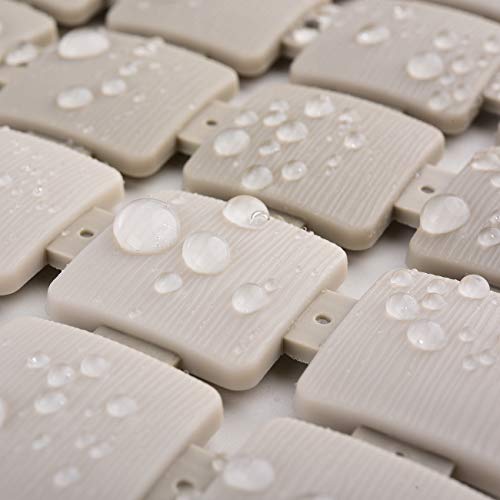 Extra Long Shower Stall Mat Non Slip Bathtub Bath Mats With Suction Cups And Drain Holes- 34 X 15.4 Inch (Gradient Beige) #TOP5