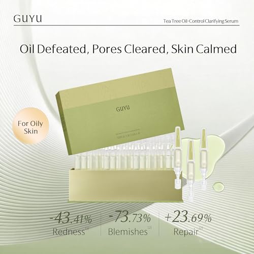 Image of 2.0 Salicylic Acid Serum | GUYU Tea Tree Face Serum, Blemish Spot Treatment | Panthenol, Centella Asiatica |0% Irritation for Sensitive, Blemish-Prone |Reducing Redness (0.05 Fl Oz x 30pcs)