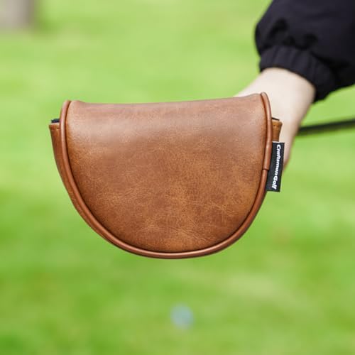 Couvre-club de golf Craftsman anti-choc en cuir véritable