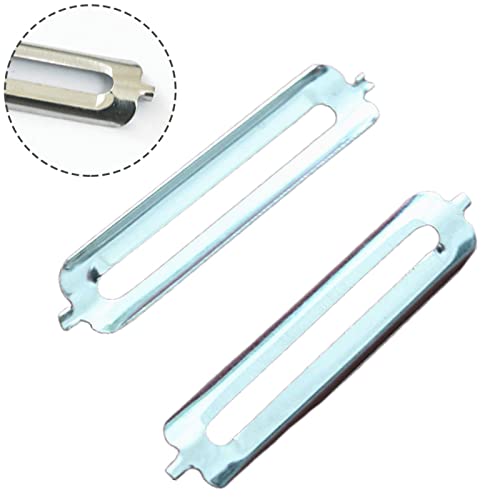 Petstible Stainless Steel Multifunctional Peeler，55Mm Stainless Steel Single-Sided Flat Blade Multifunctional Peeling Blade 2Pcs #TOP2