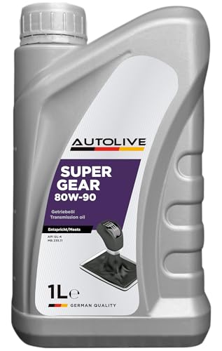 AUTOLIVE Aceite 80w90 GL4 MB 235.11 SUPER GEAR – Aceite para Transmisiones Manuales – Valvulina Alta Estabilidad Térmica y Antioxidante 1L