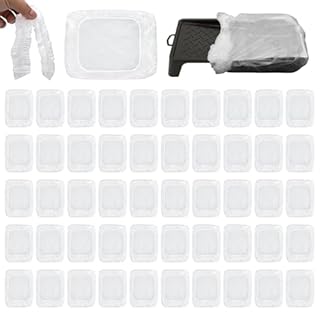 50 Pcs Disposable 9" Paint Tray Liners - Roller Tray Liners for Wall and Ceiling Painting - Easy to Clean Up and Change Paint Colours