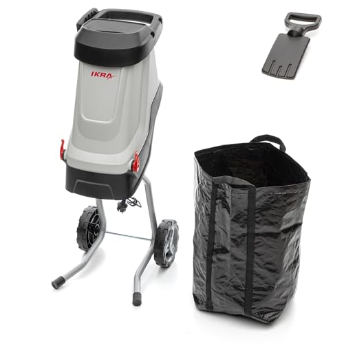 IKRA Elektro Gartenhäcksler Messerhäcksler IMH 2800, inkl. Fangsack 45l, 2800W, langlebige Wendemesser IKRA Elektro Gartenhäcksler Messerhäcksler IMH 2800, inkl. Fangsack 45l, 2800W, langlebige Wendemesser