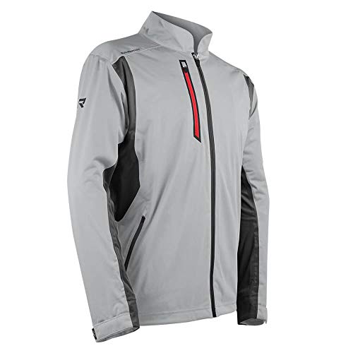 Sun Mountain Rainflex Golf Jacket 2018 Platinum/Steel/Red XX-Large