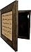 Bellewood Designs Hidden Gun Safe Recessed in Wall with Luke 11:21 Bible Verse Decoration - Recess in The Wall or Mount On The Wall Concealed Gun Storage Cabinet