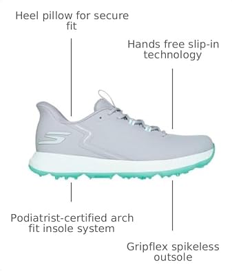 Skechers GO GOLF Elite 6 Slip-in Archfit Spikeless Golf Shoe